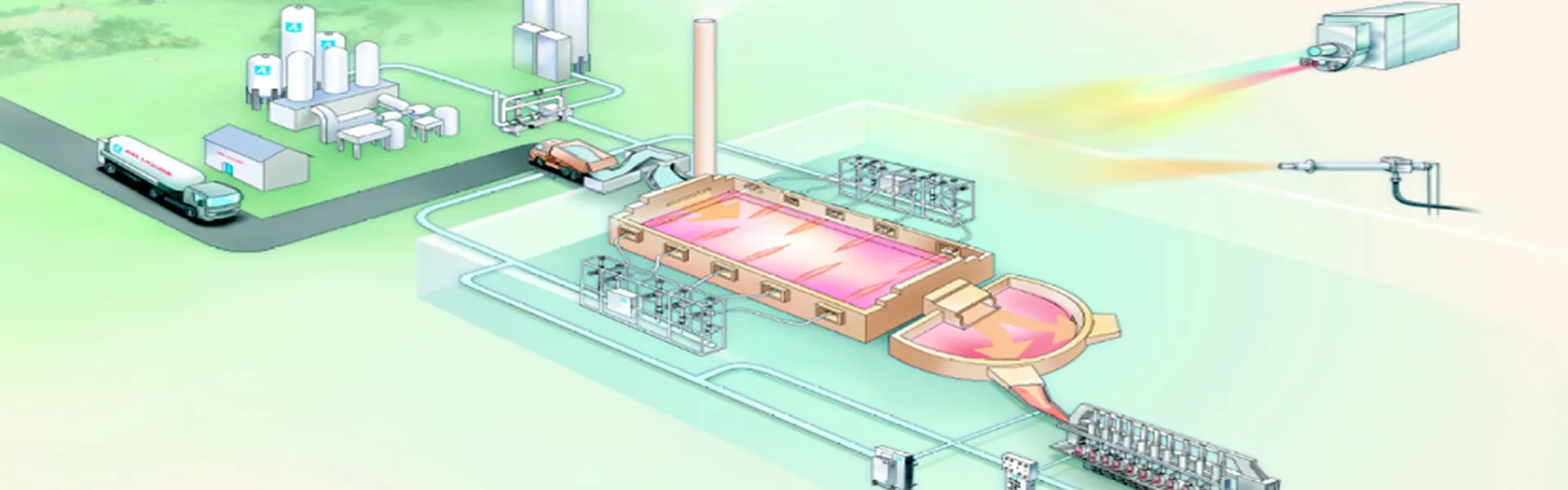 Производство на стъклени изделия с кислородна горелка