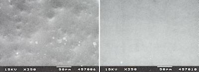 Alevle parlatma işleminden önceki (sol) ve sonraki (sağ) mikrograflar